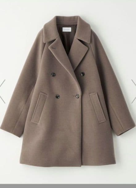 グリーンレーベルリラクシング　SPINTOシリーズ　ダブルテーラードコート　モカ