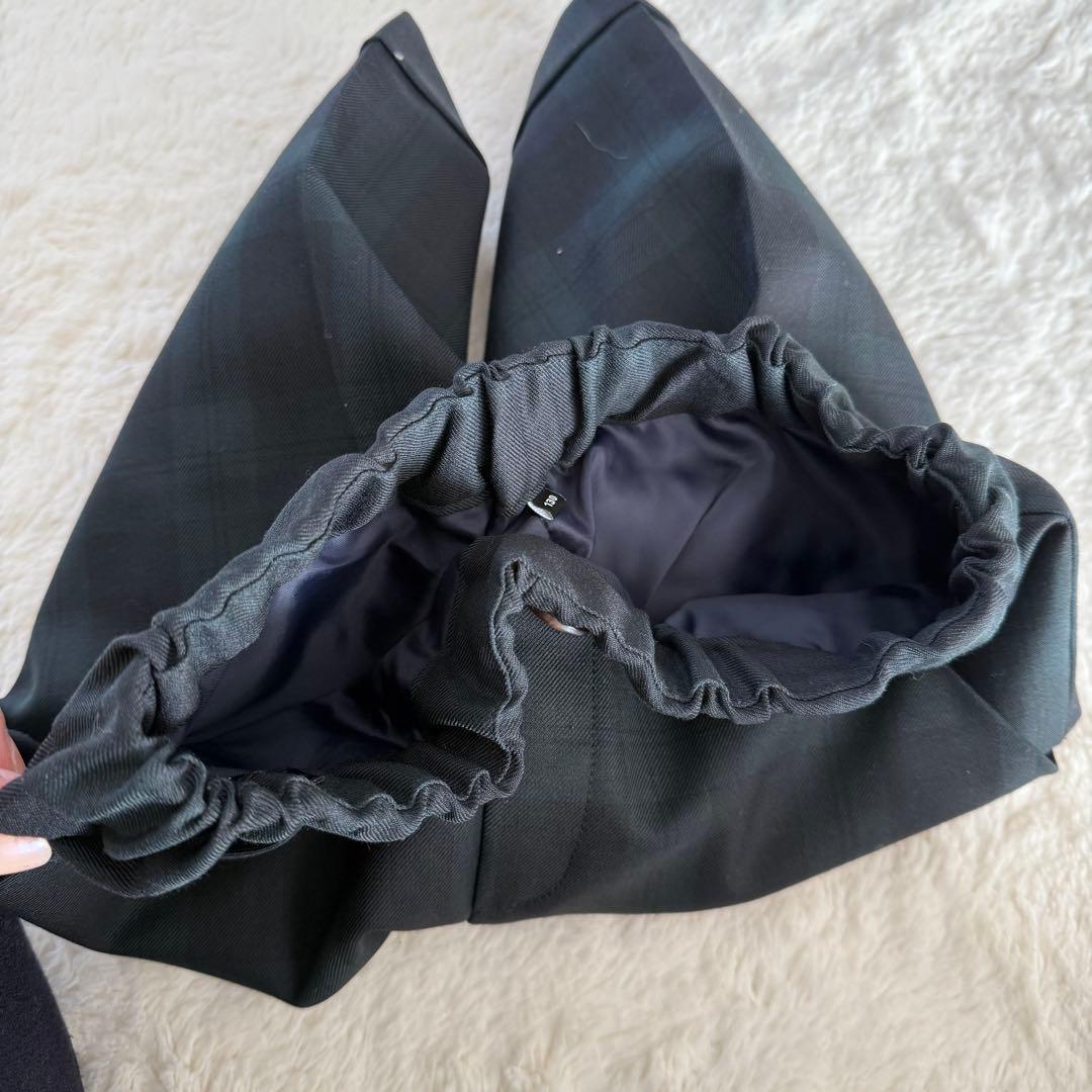 グリーンレベル　ユナイテッドアローズ　フォーマルスーツ　130 チェック　緑