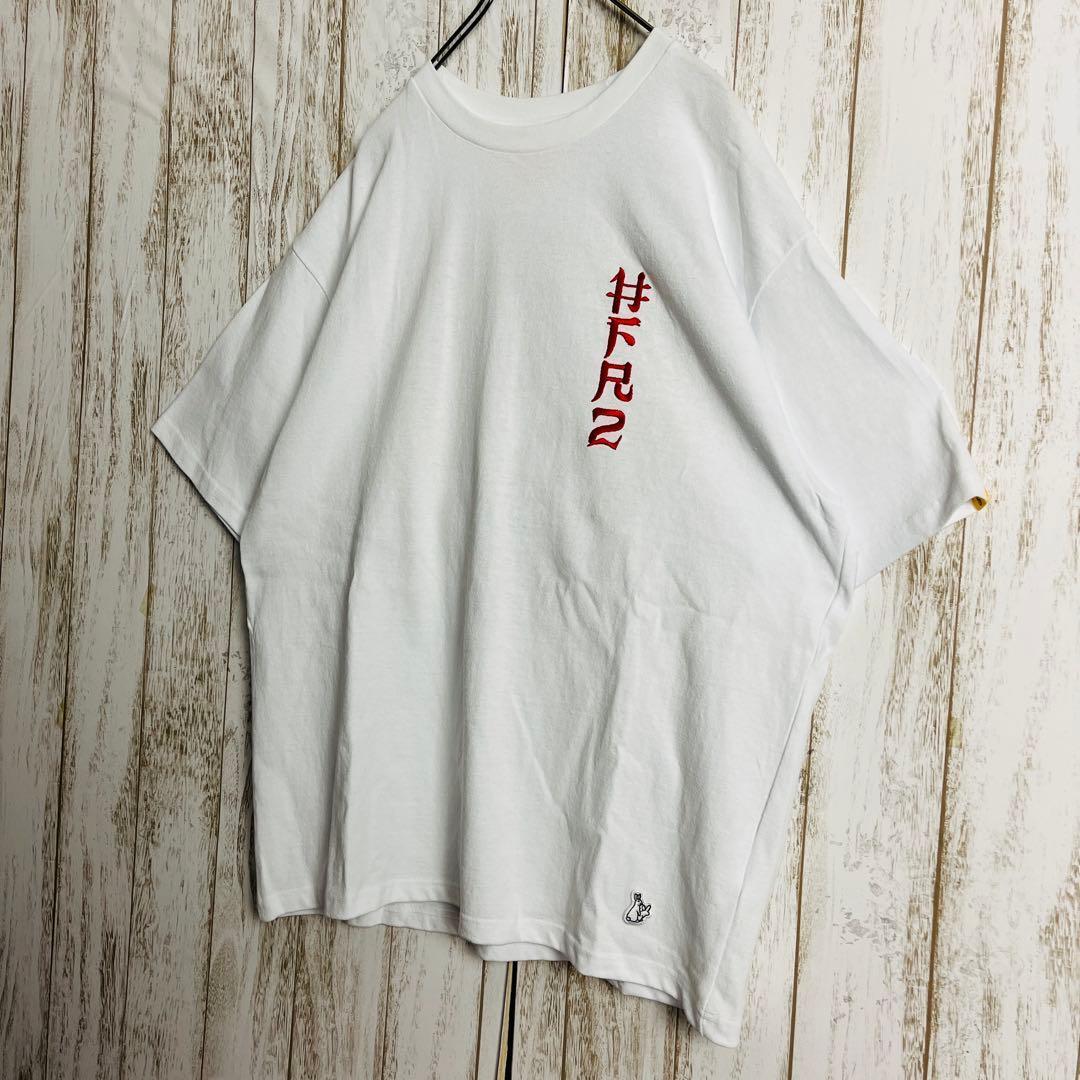 【希少てデザイン】エフアールツー☆両面刺繍ロゴTシャツ 肉厚生地 即完売モデル