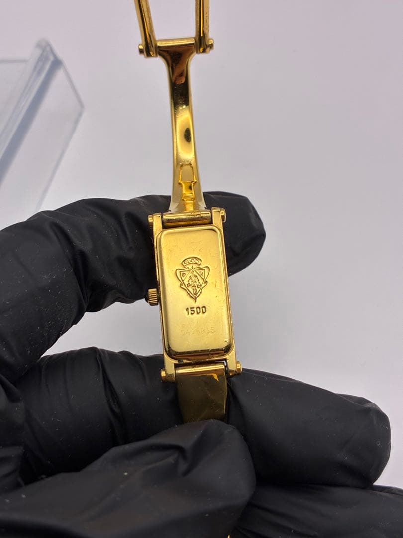 GUCCI グッチ 良品 1500L ゴールド 腕時計 レディース 稼働品
