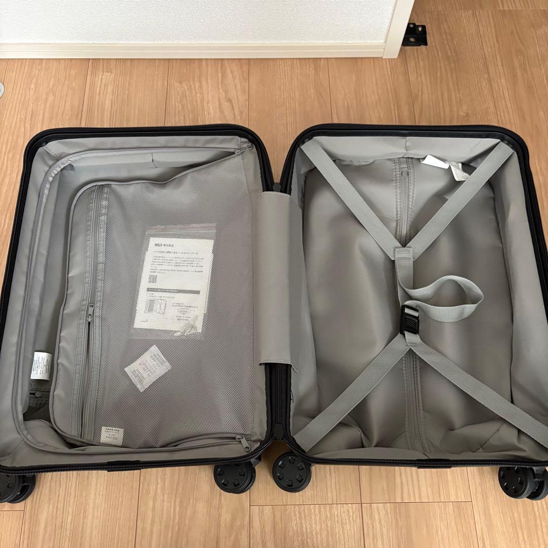 【一度使用】無印良品 キャリーケース　グレー　36L