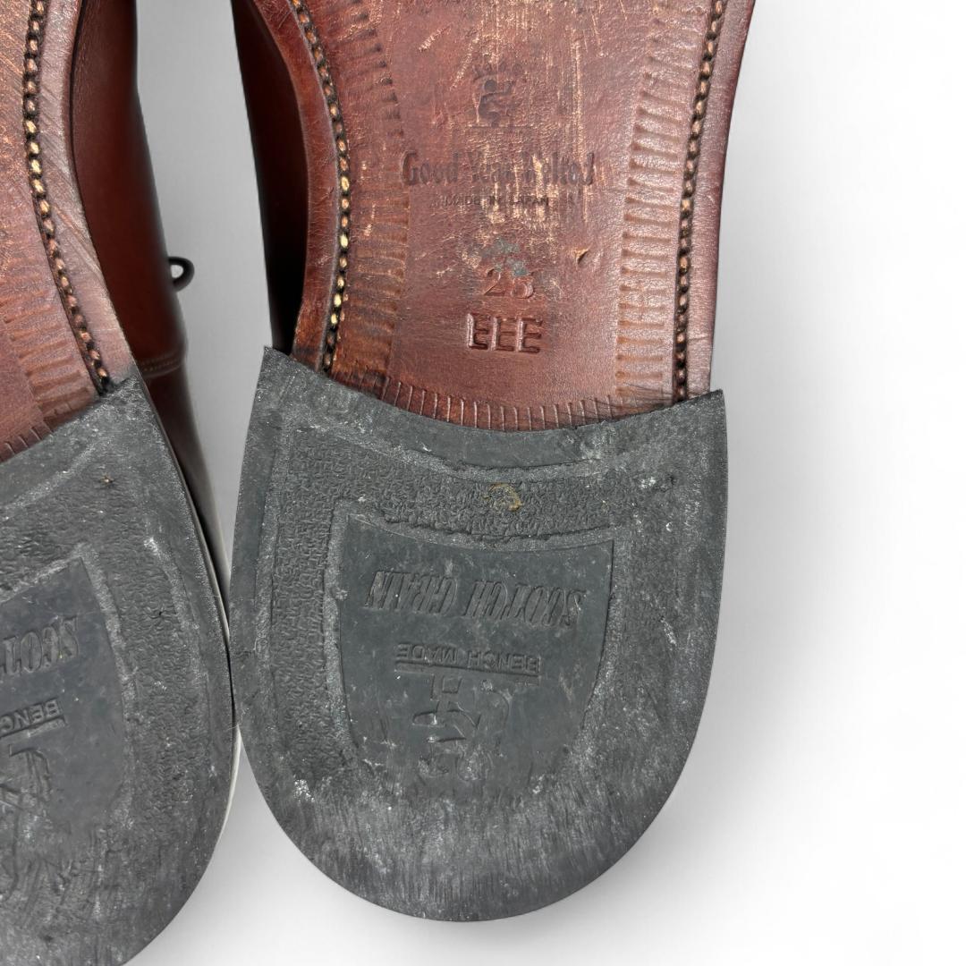 人気 スコッチグレイン ASSURANCE ストレートチップ 濃茶 25EEE