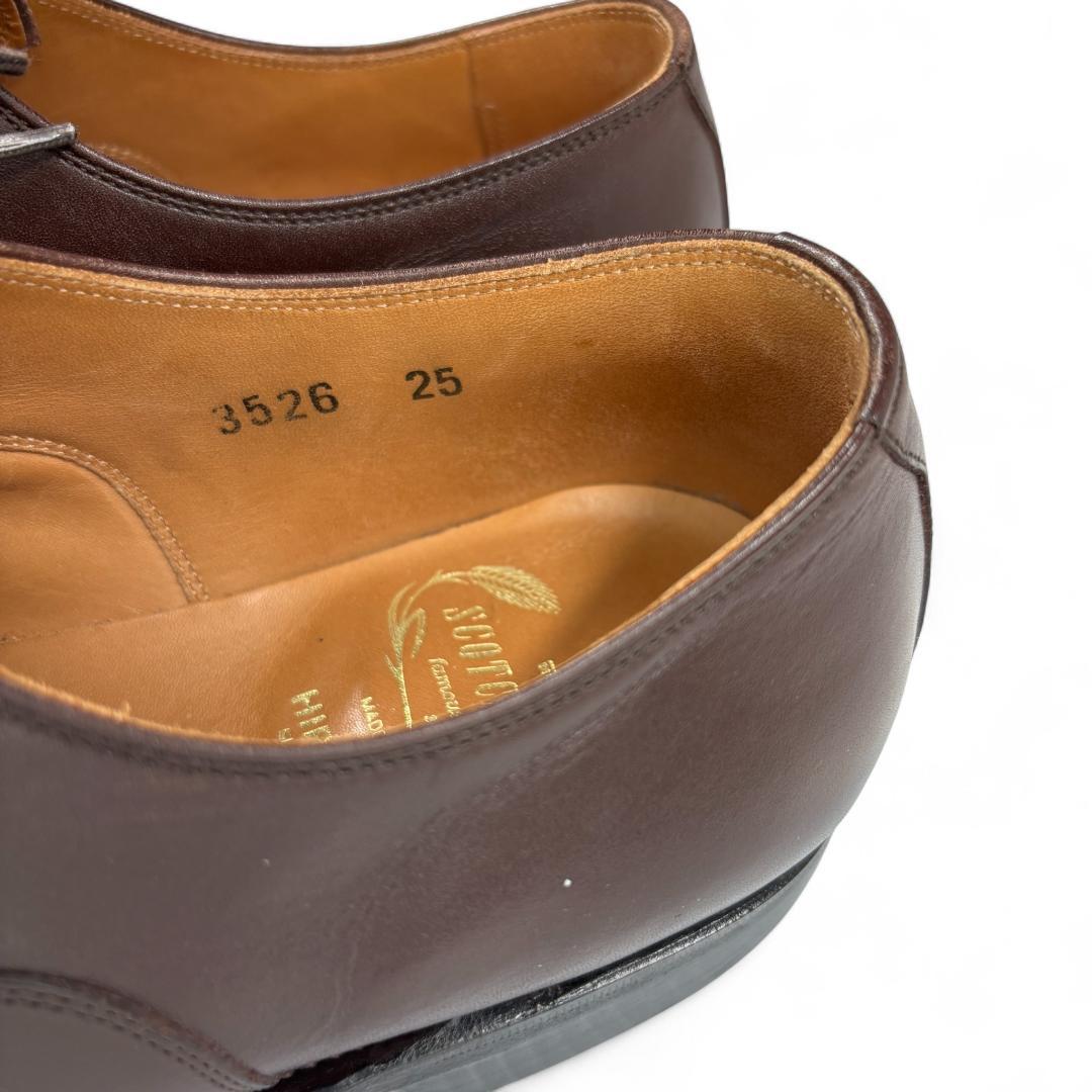 人気 スコッチグレイン ASSURANCE ストレートチップ 濃茶 25EEE