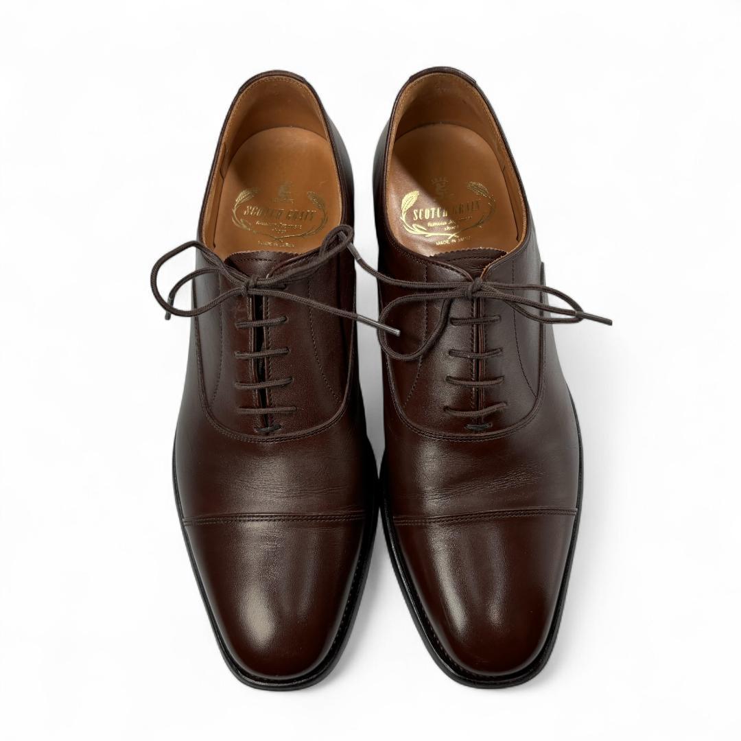 人気 スコッチグレイン ASSURANCE ストレートチップ 濃茶 25EEE