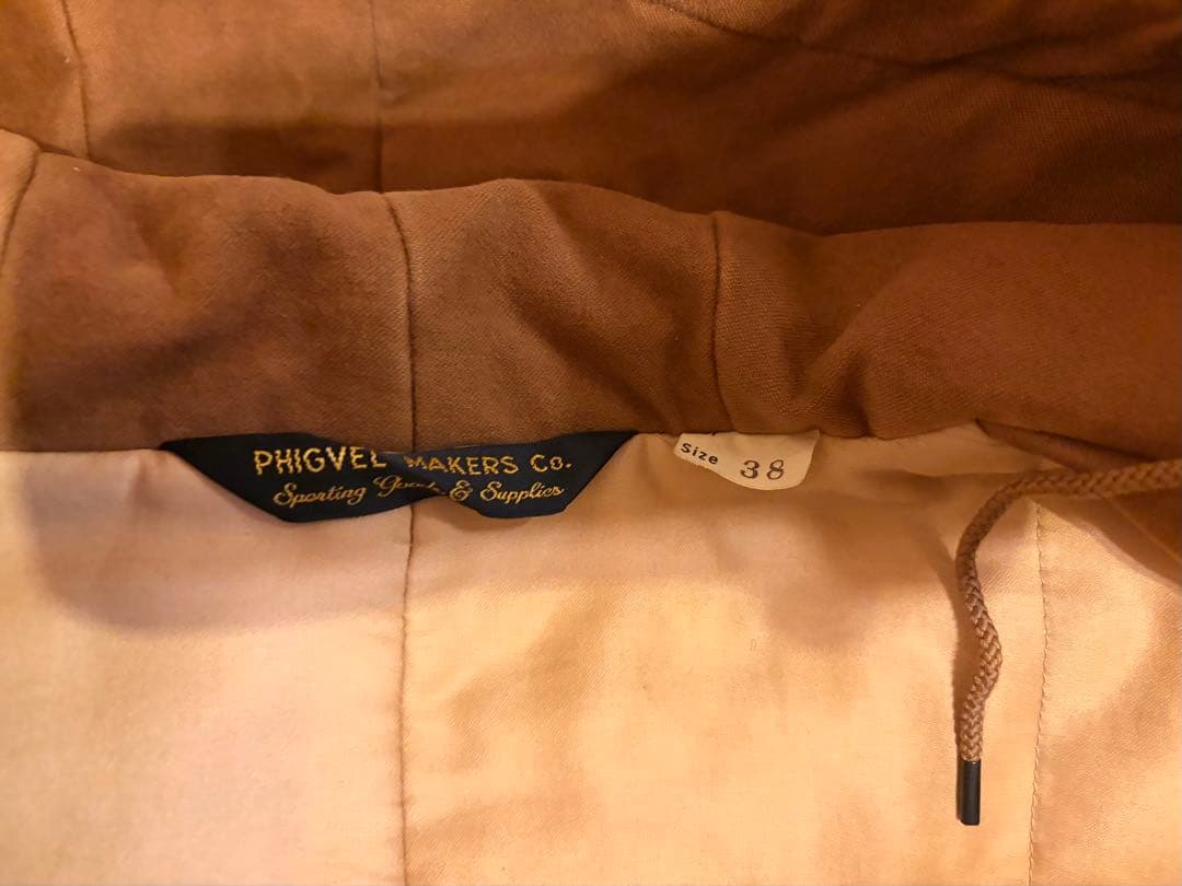 PHIGVEL フィグベル　COTTON SUEDE HOODED COAT