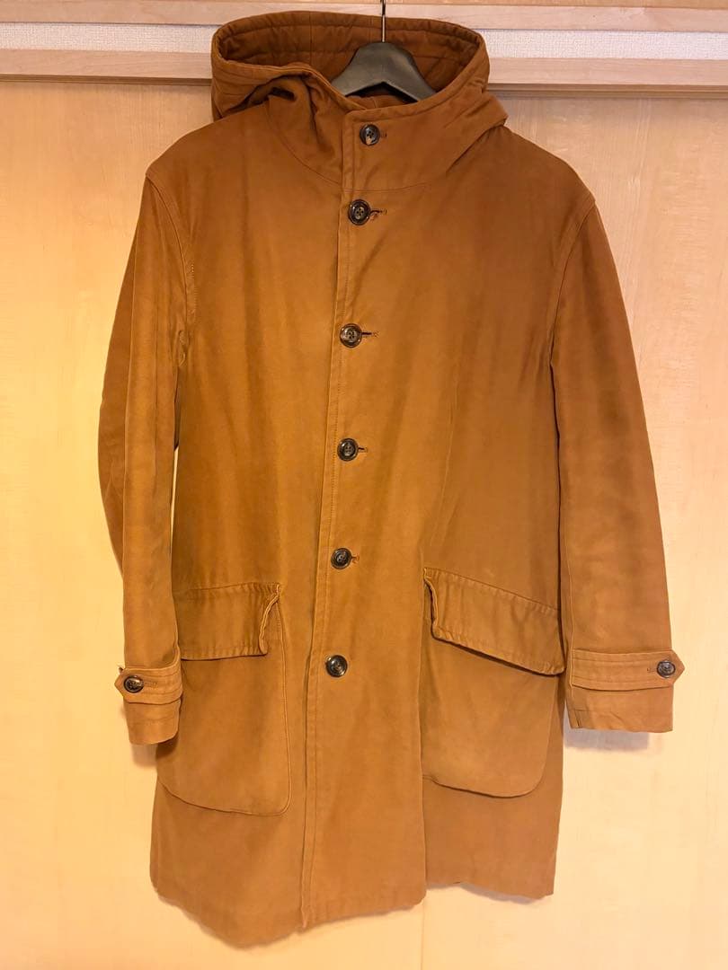 PHIGVEL フィグベル　COTTON SUEDE HOODED COAT