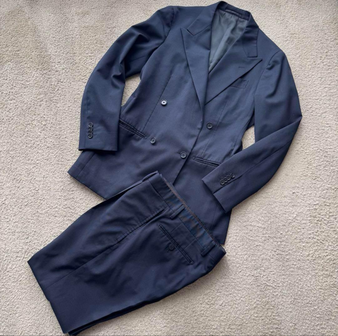 【YSK 】UNITED ARROWS ネイビー ダブルブレスト スーツ