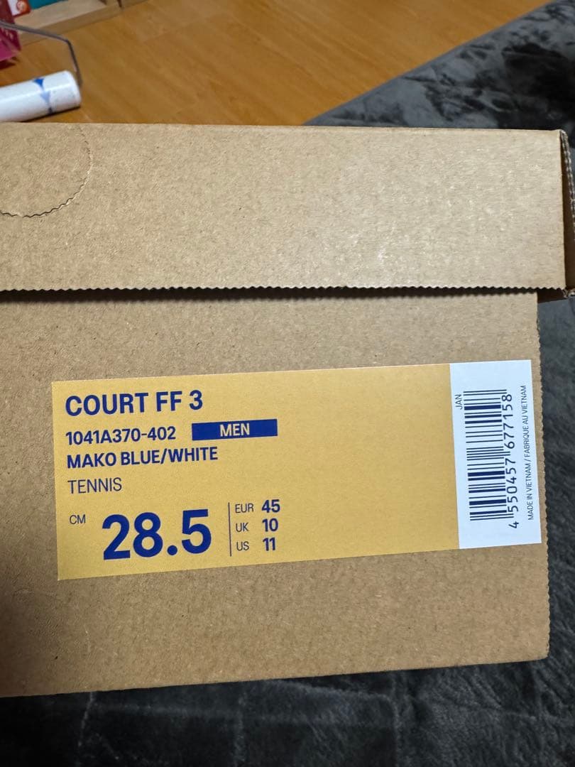 ASICS テニスシューズ ネイビー