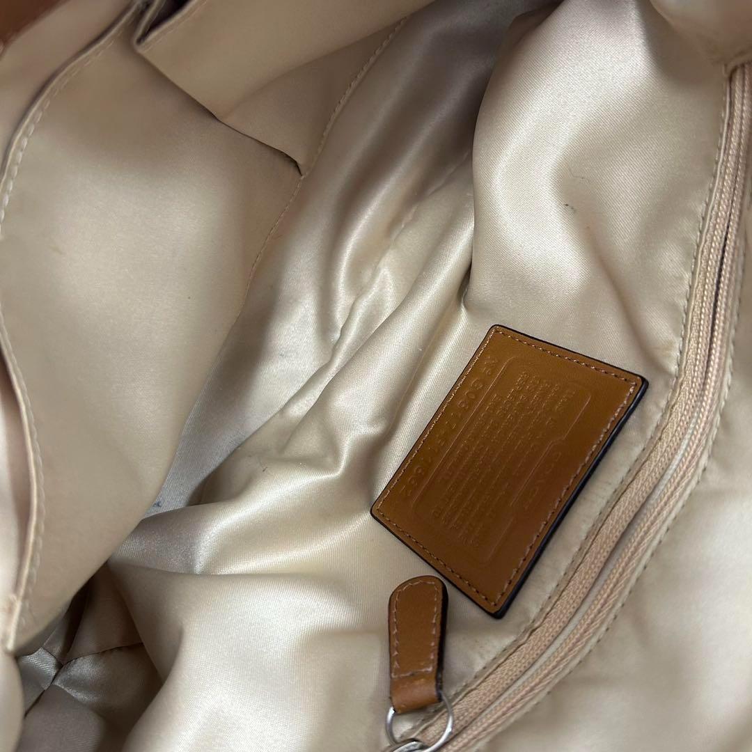 【極美品】コーチ 11862 ソーホー ワンハンドバッグ レザー キャンバス 茶