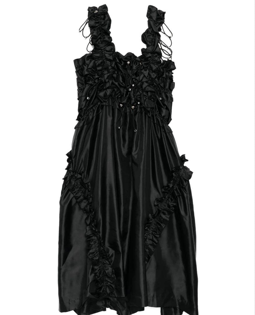 noirkeininomiya フリルノースリーブワンピース