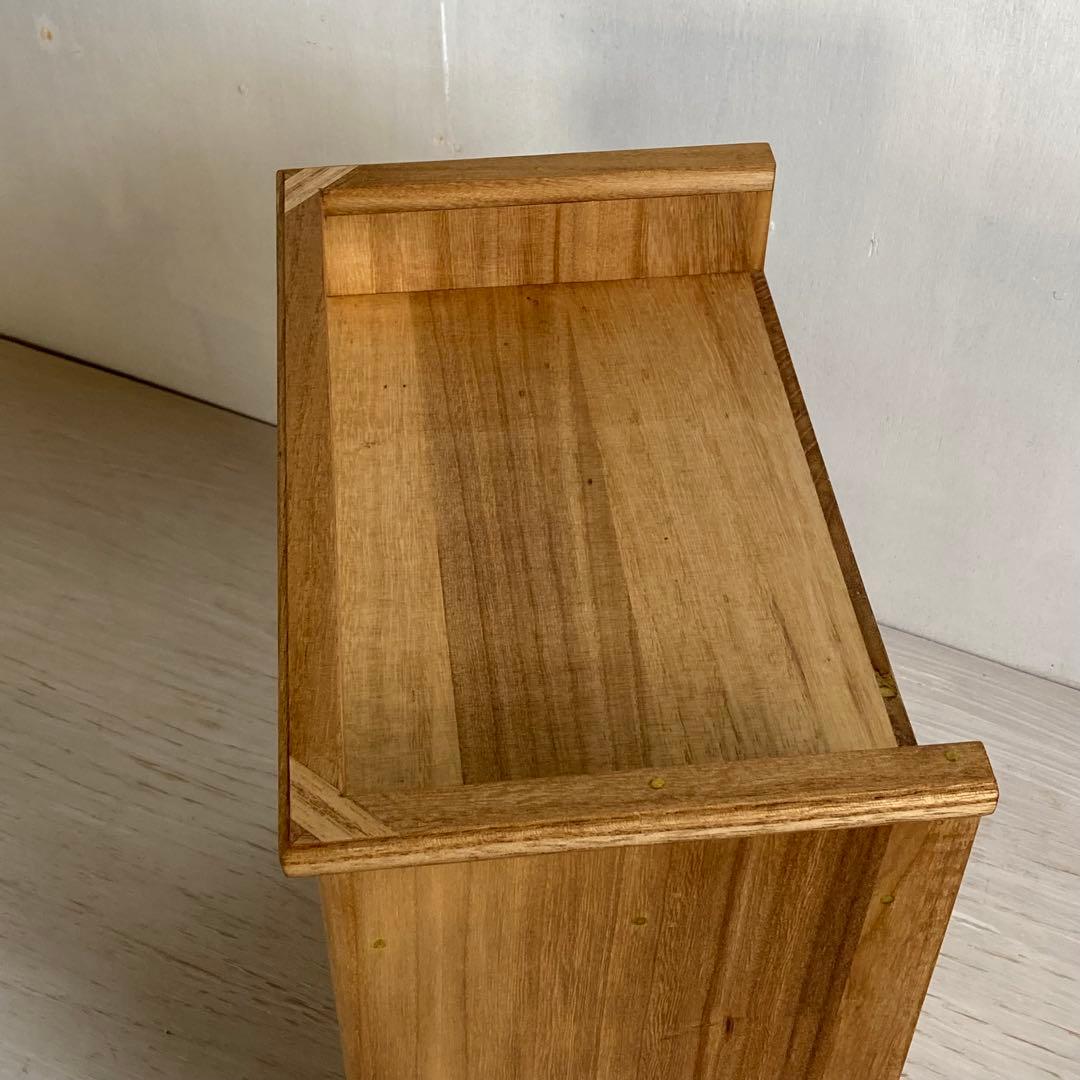 古い木製 5杯 小引き出し 小物入れ モールガラス 糸ケース