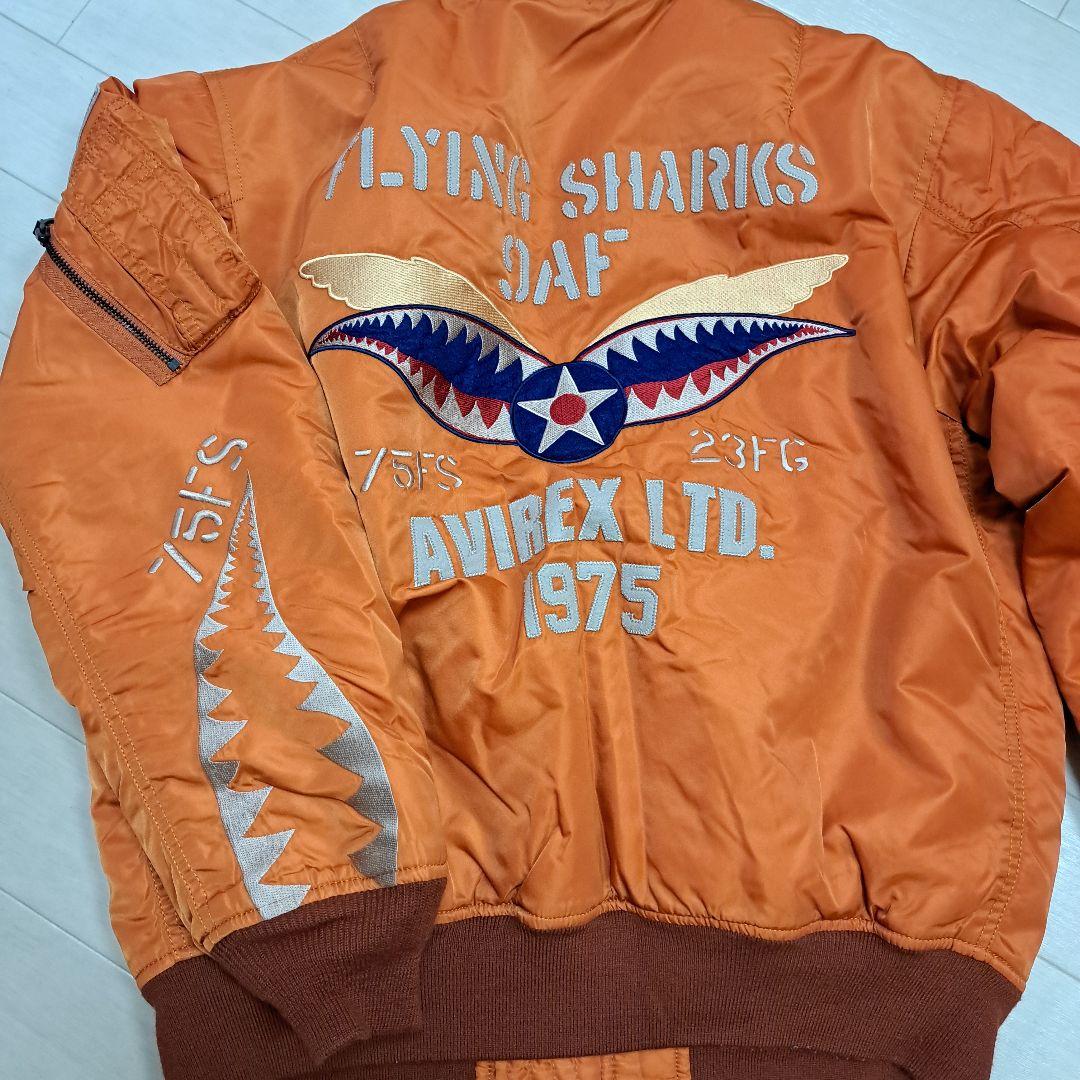 ひー♡AVIREX F-86A オレンジ フライトジャケット
