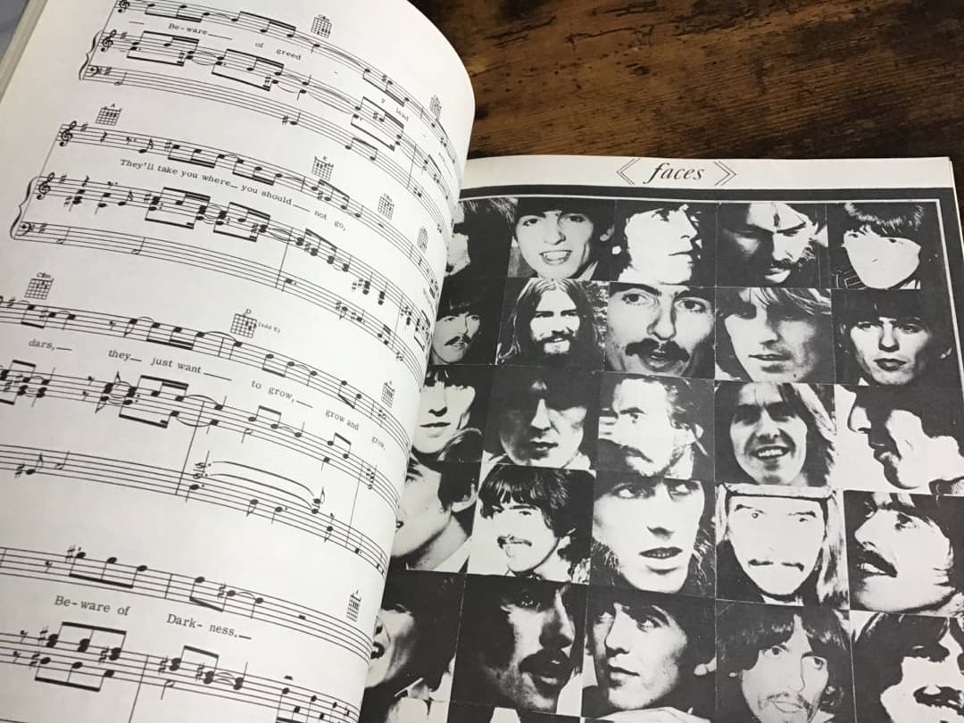 ★楽譜/ジョージハリスン/ピアノ,ギターコード/ミニポスター