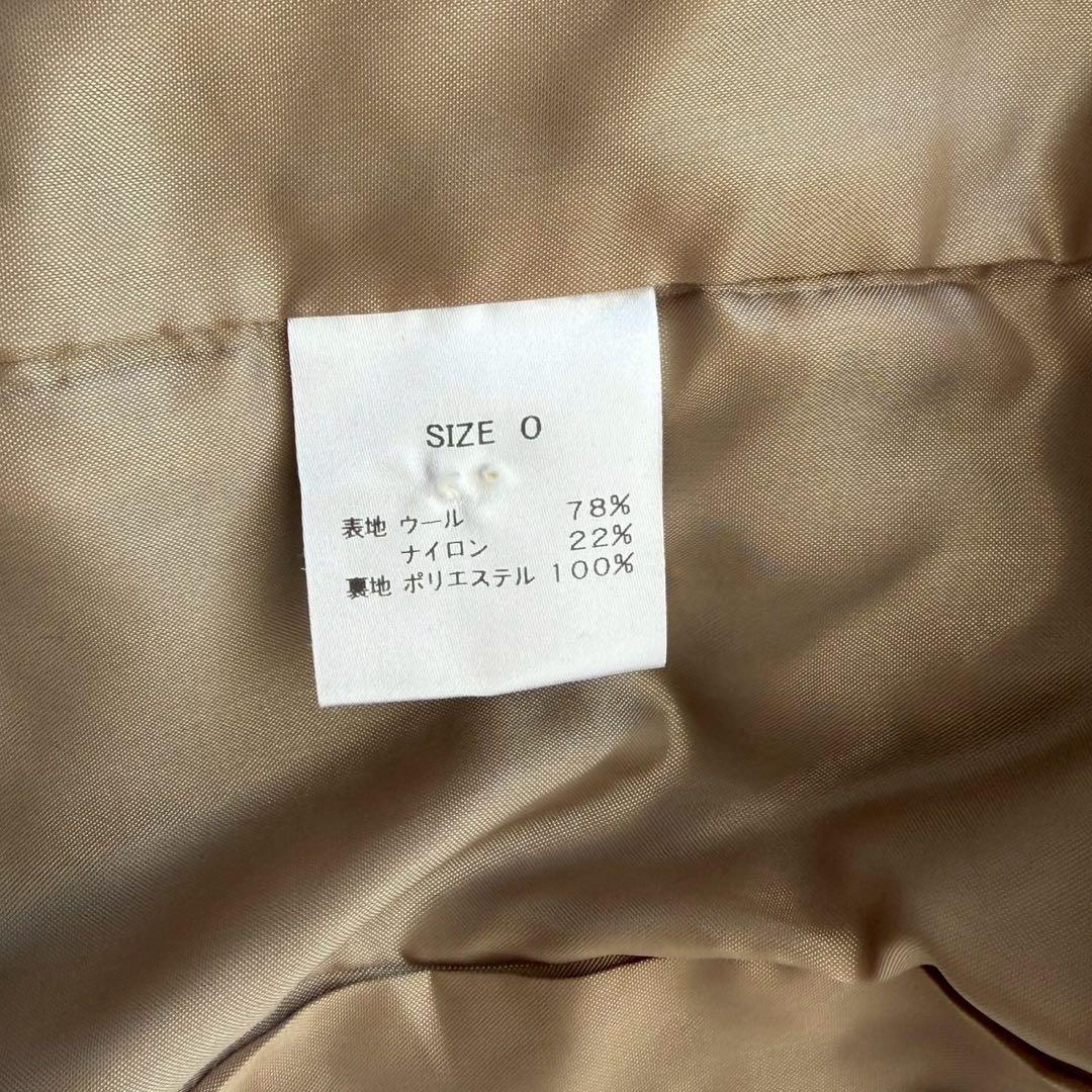 cygne ブラウン ノーカラージャケット