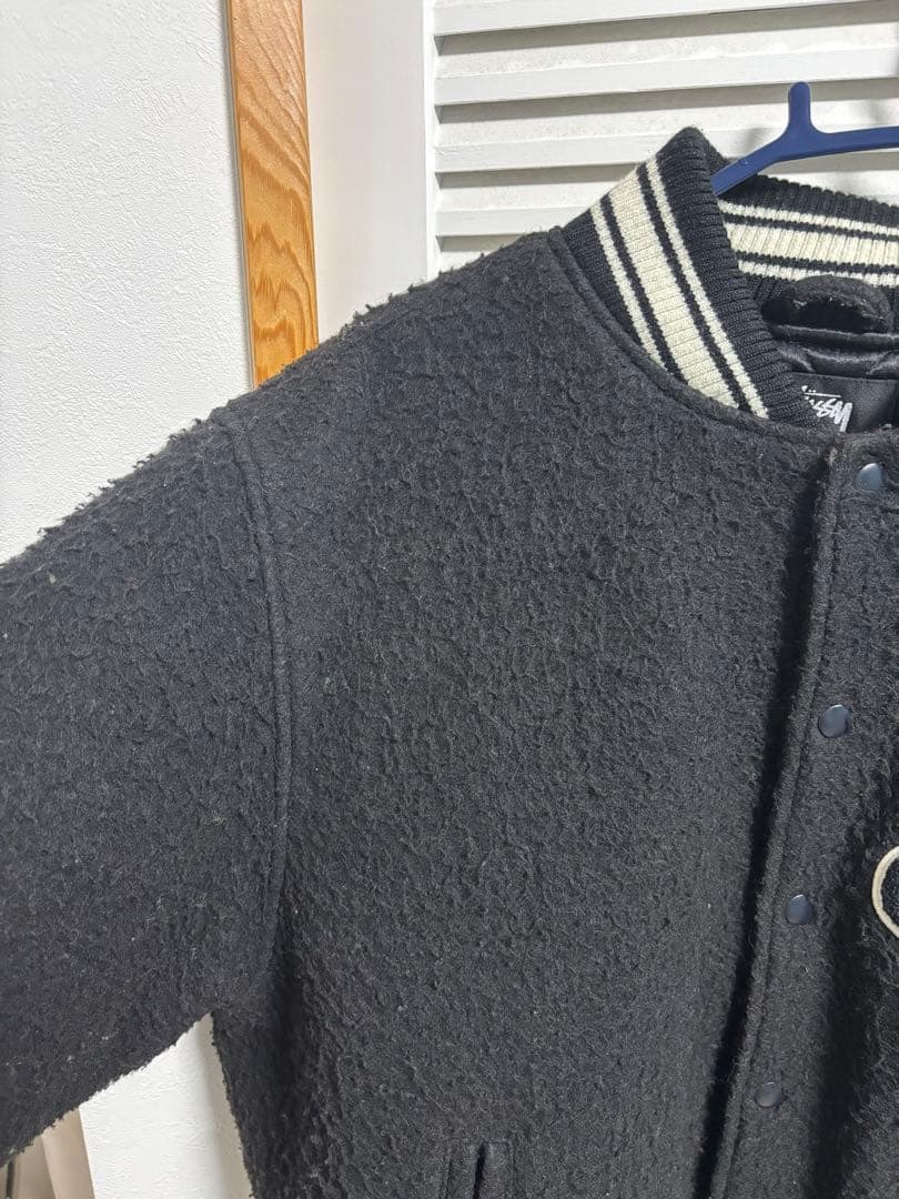 円堂守着Stussy Casentino Wool VarsityJacket