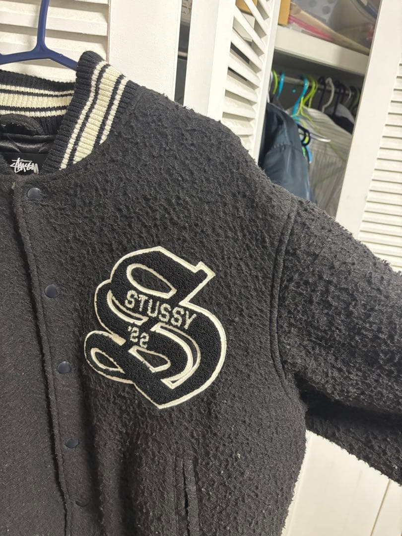 円堂守着Stussy Casentino Wool VarsityJacket
