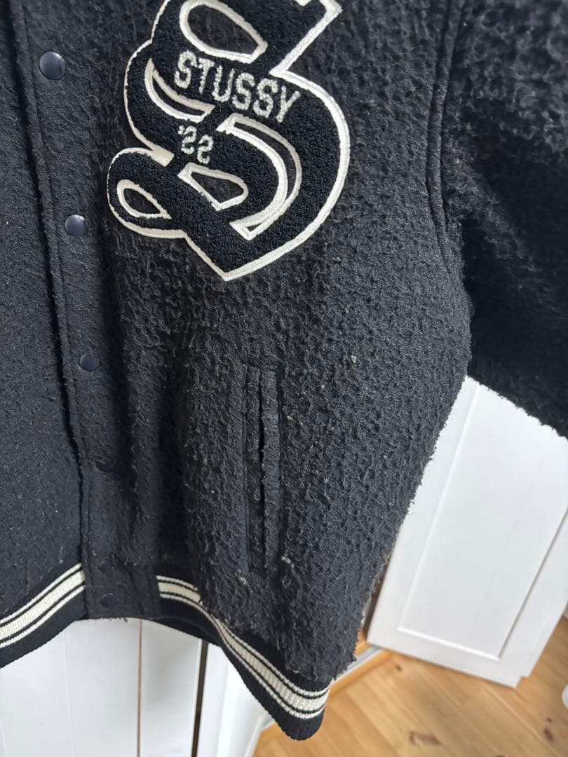 円堂守着Stussy Casentino Wool VarsityJacket