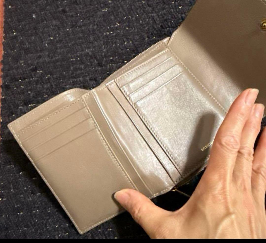 美品　バレンシアガ　ブラウン 三つ折り財布 未使用