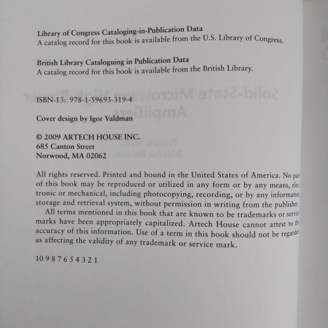 洋書 Solid-State Microwave High-Power Amp