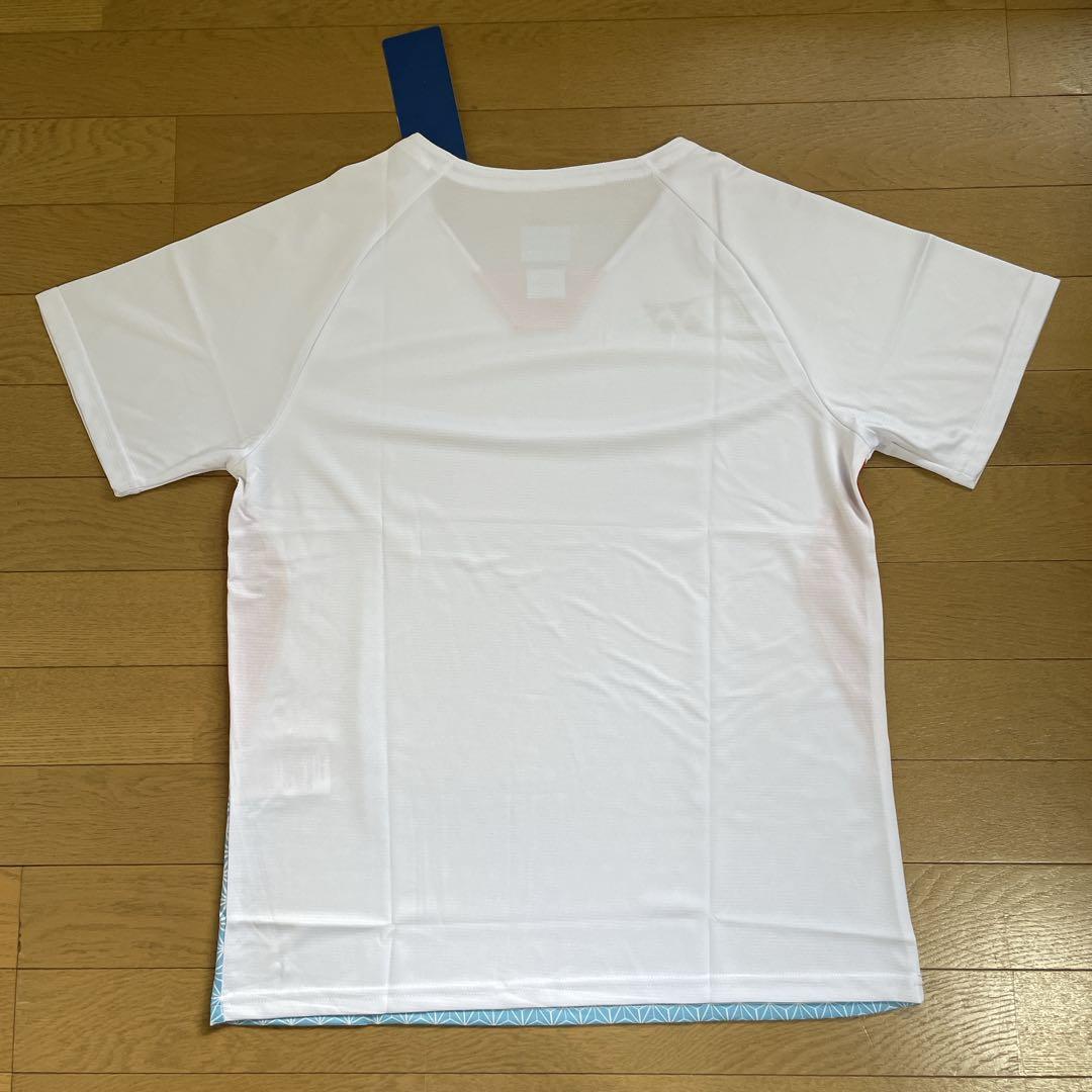 ヨネックスYONEX バドミントン日本代表モデルゲームシャツ新品　L ホワイト