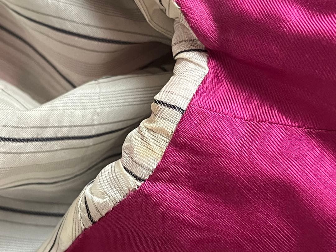 ルイヴィトン★ノーカラーコートジャケットジャケット★サイズ36★ピンク★ウール