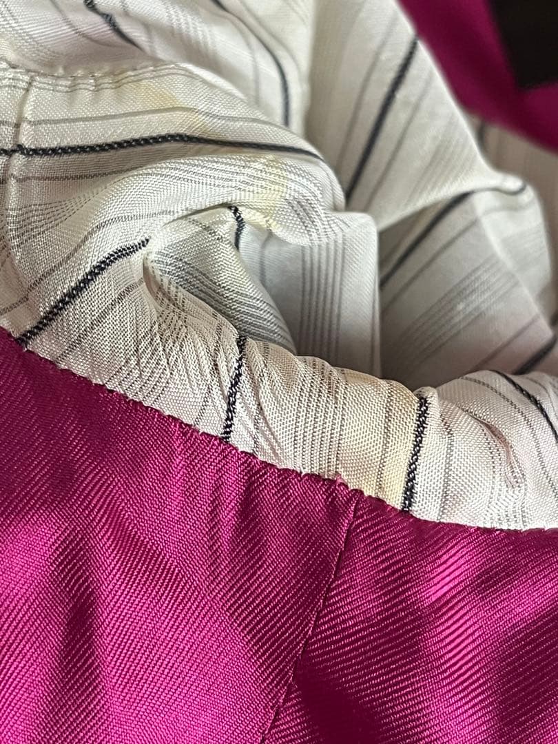 ルイヴィトン★ノーカラーコートジャケットジャケット★サイズ36★ピンク★ウール