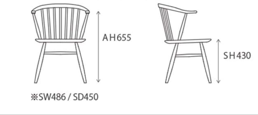 ダイニングチェア　天然木