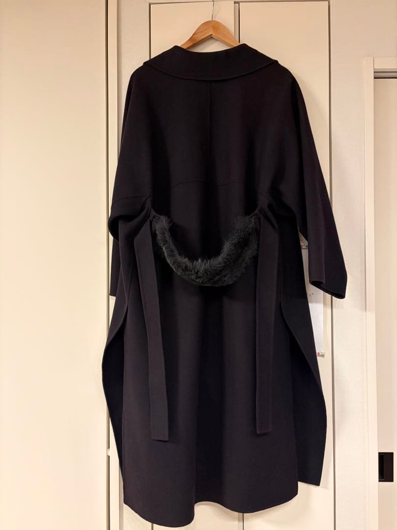 最終値下げ　ADORE リバーコート　ネイビー　アドーア　ファー