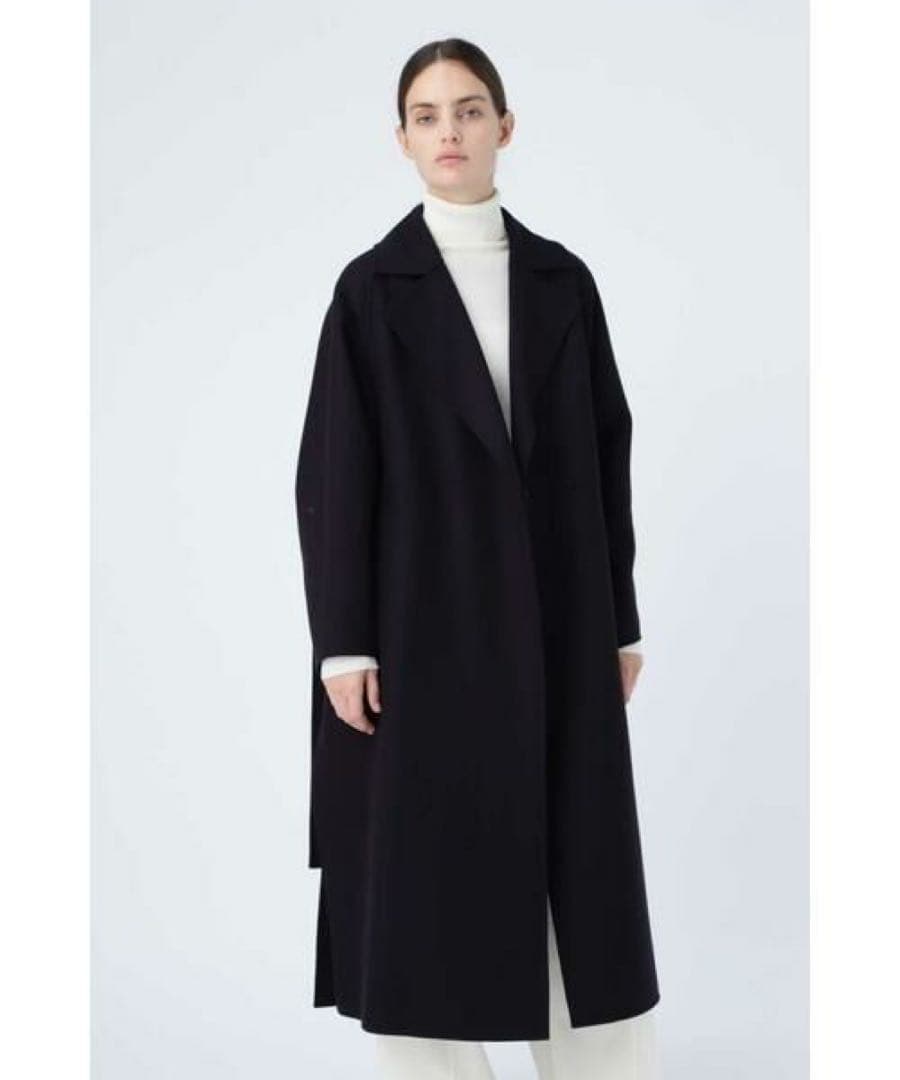 最終値下げ　ADORE リバーコート　ネイビー　アドーア　ファー