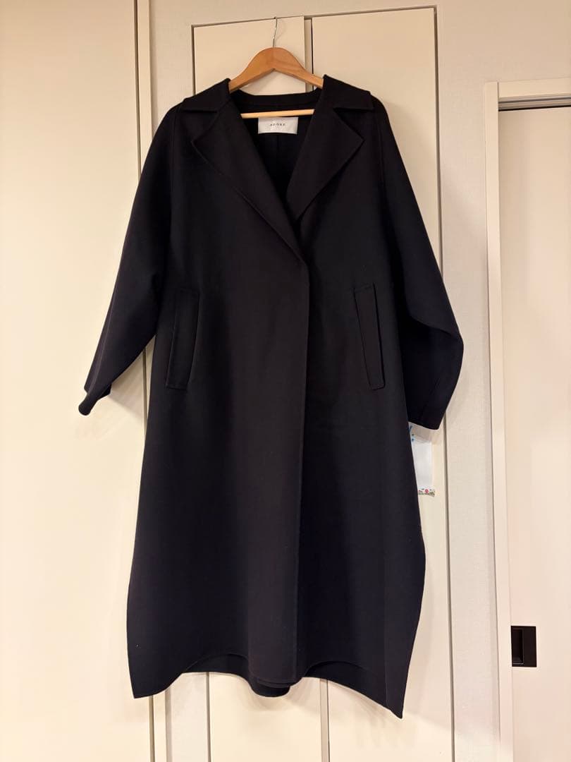 最終値下げ　ADORE リバーコート　ネイビー　アドーア　ファー