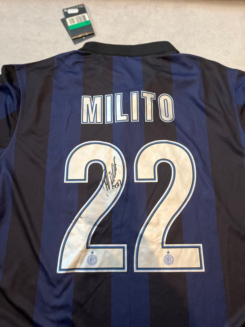 【サイン入り】ディエゴミリート　インテル　ミラノ