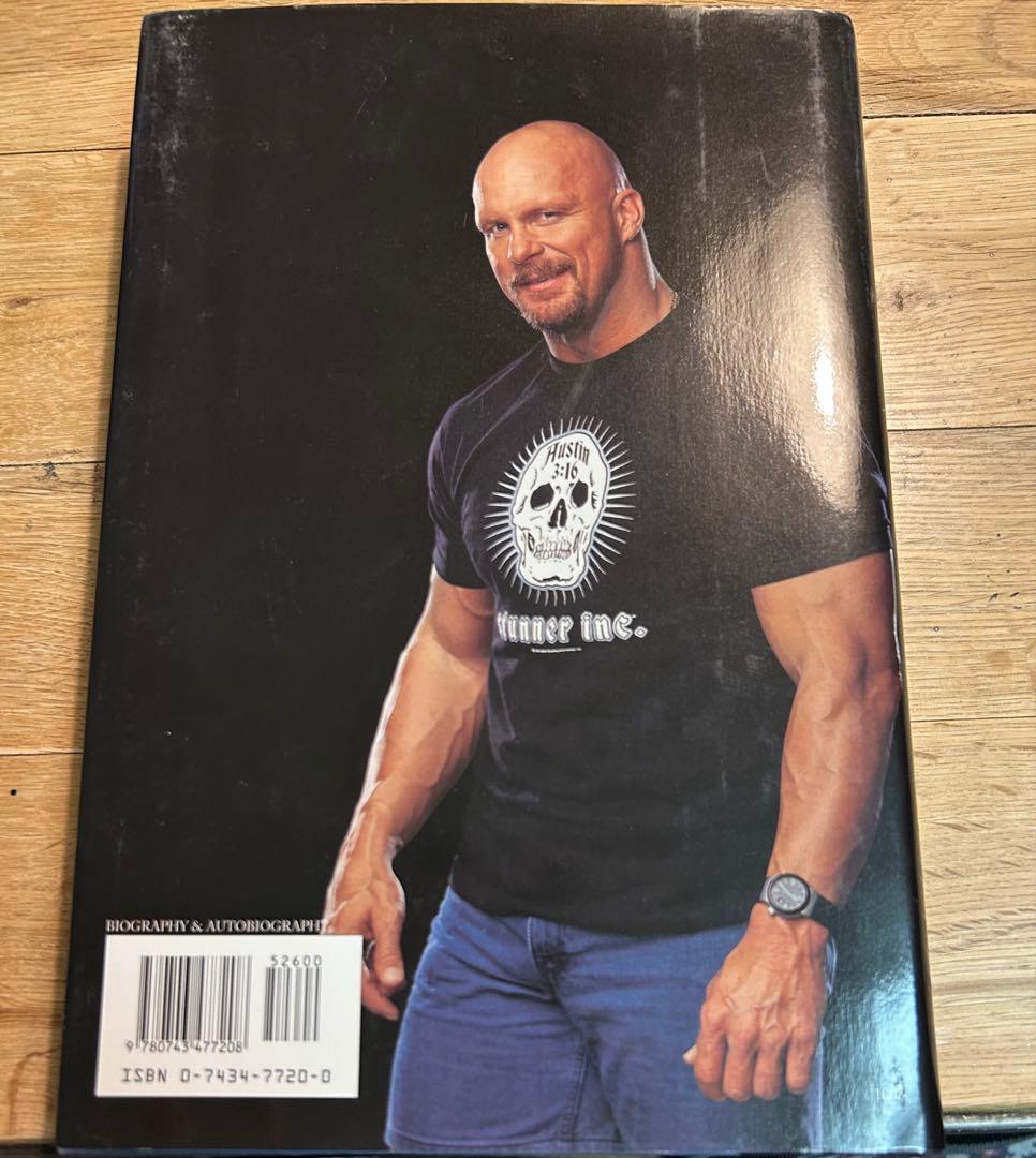 【超激レア】WWE スティーブオースティン自伝　サイン入り