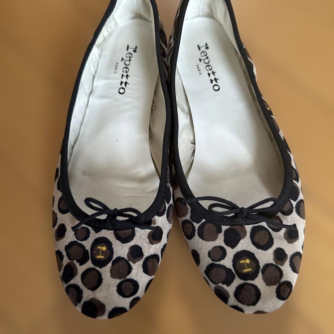Repetto ヒョウ柄 フラットシューズ