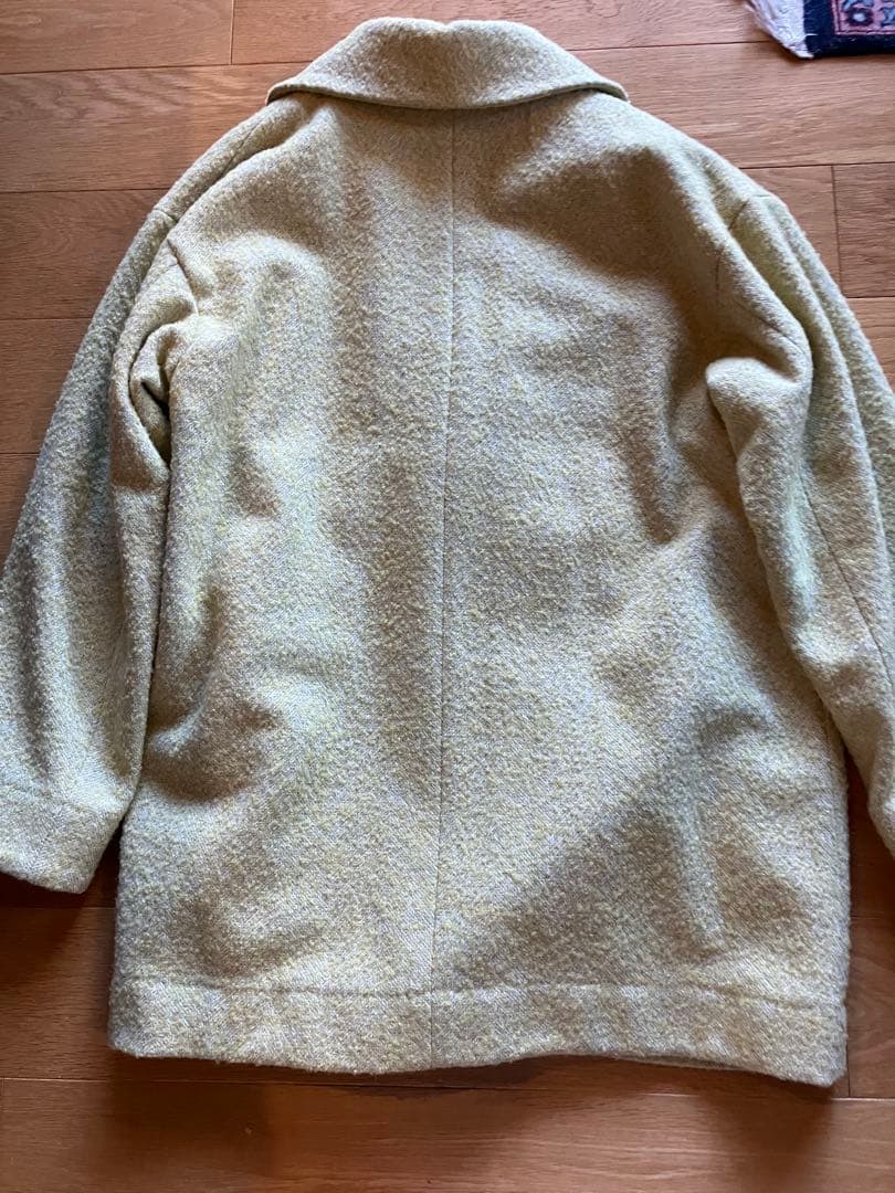 SALE⭐︎ES RECH ダブルウールコート 38 背中ダウン入り
