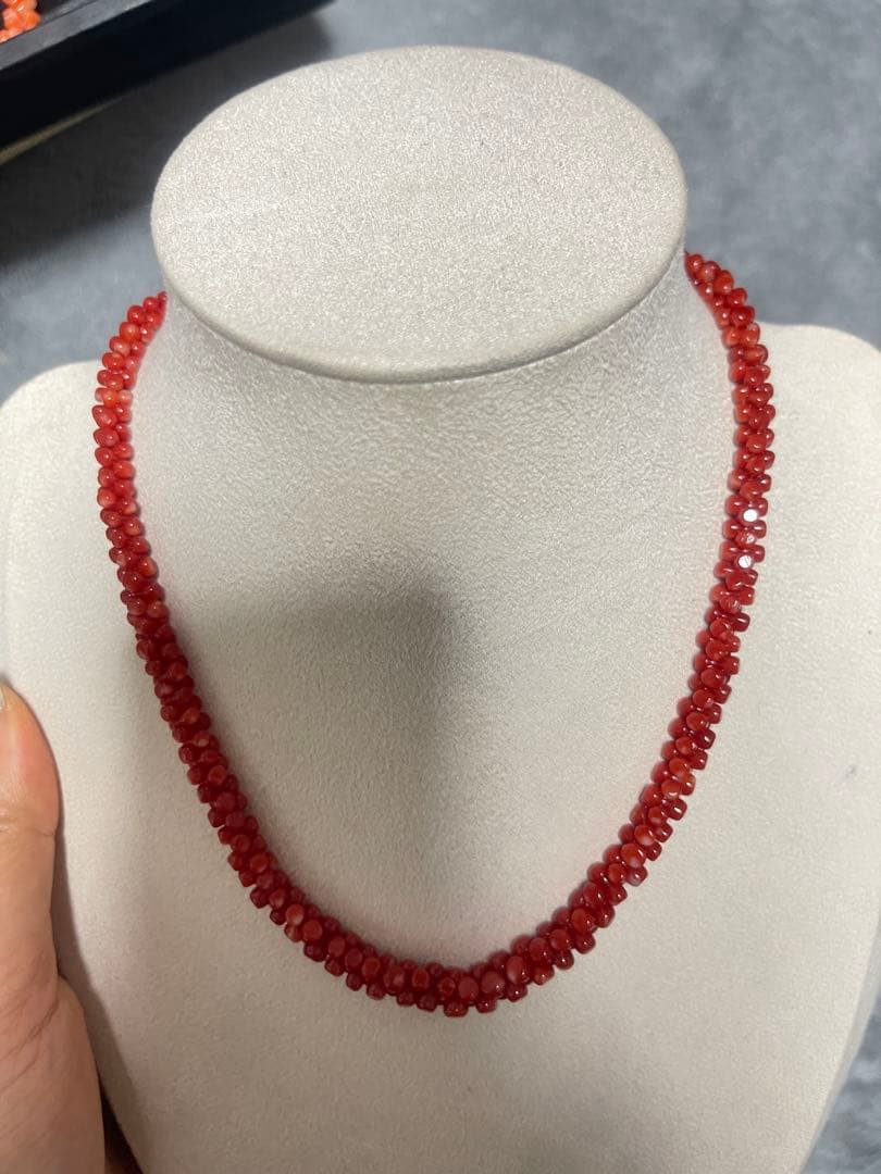 珊瑚サンゴネックレス重约21.8g