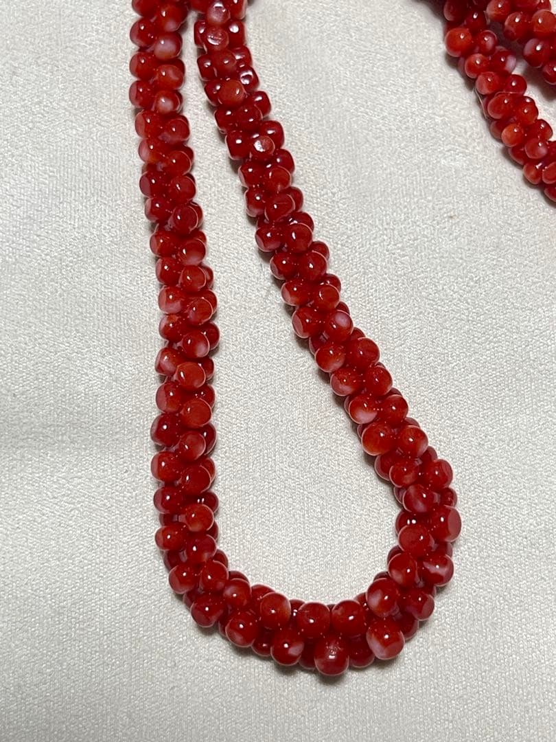 珊瑚サンゴネックレス重约21.8g