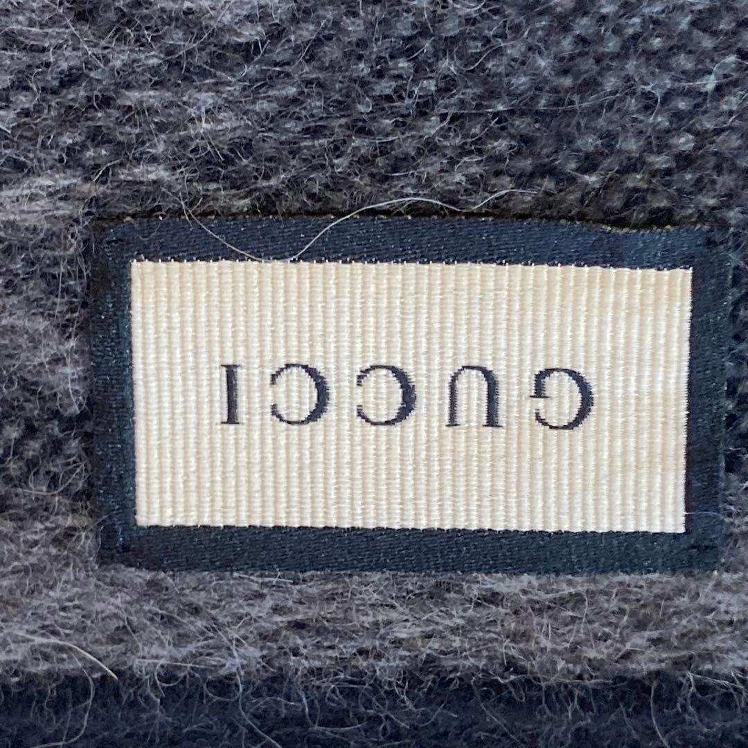 極美品✨GUCCI シェリーライン　マフラー　アルパカ　滑らかな肌触り　男女兼用