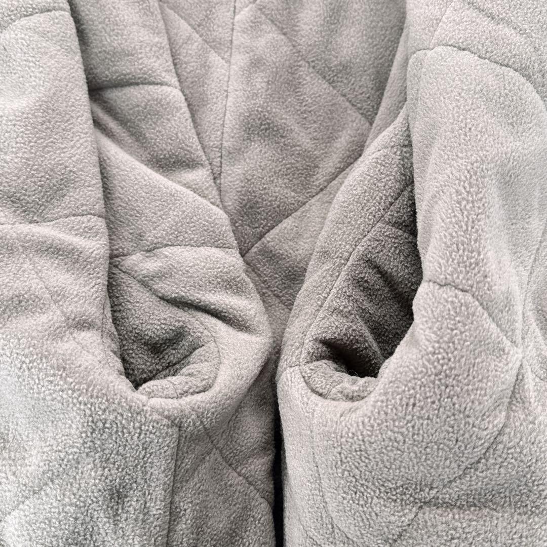 北欧暮らしの道具店　洗える ショート丈コート　カーキ ノーカラー　ブルゾン