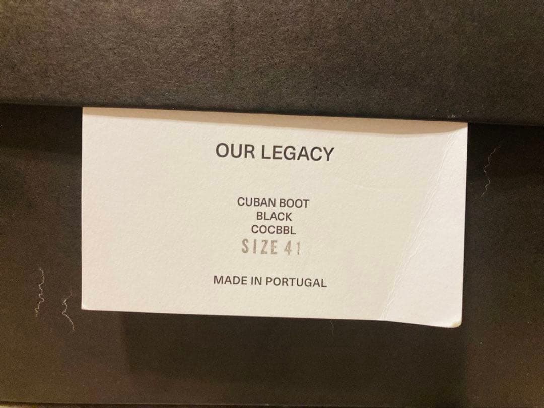 【ポルトガル製】Our Legacy - Cuban Boot アワーレガシー