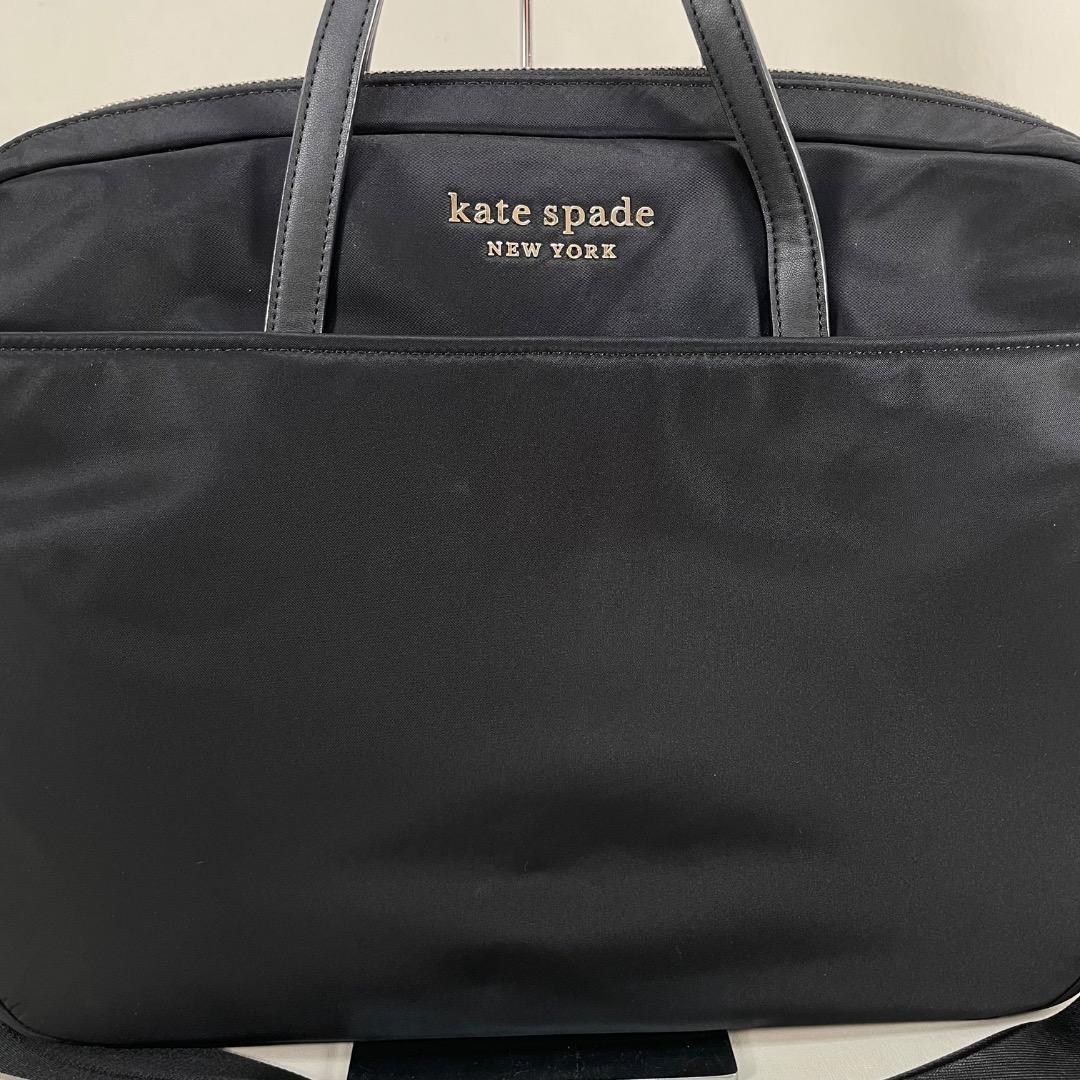 A3✨美品✨Kate Spade ケイトスペード PCケース 黒 ショルダー付