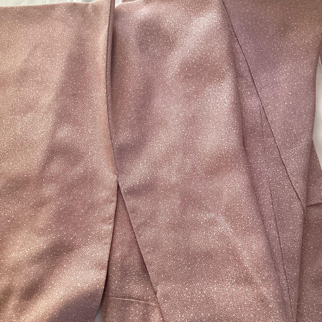 ほぼ未使用品　高級江戸小紋 手彫り作家名落款　共八掛　上品