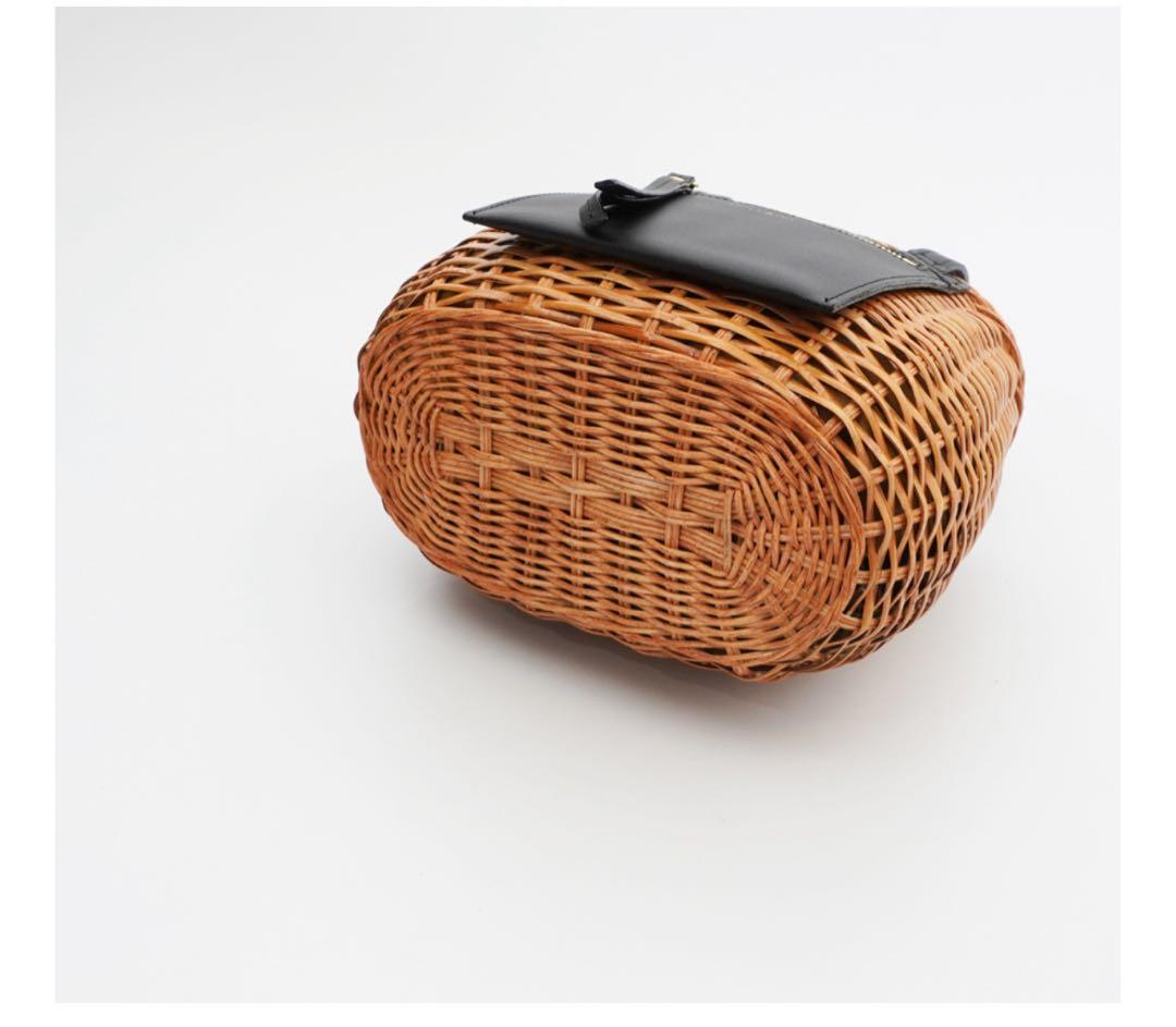 VIOLAdORO☆スプリットラタン ポケットトートバッグ