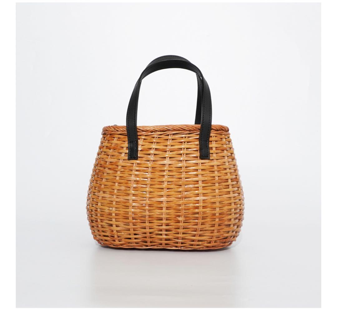 VIOLAdORO☆スプリットラタン ポケットトートバッグ