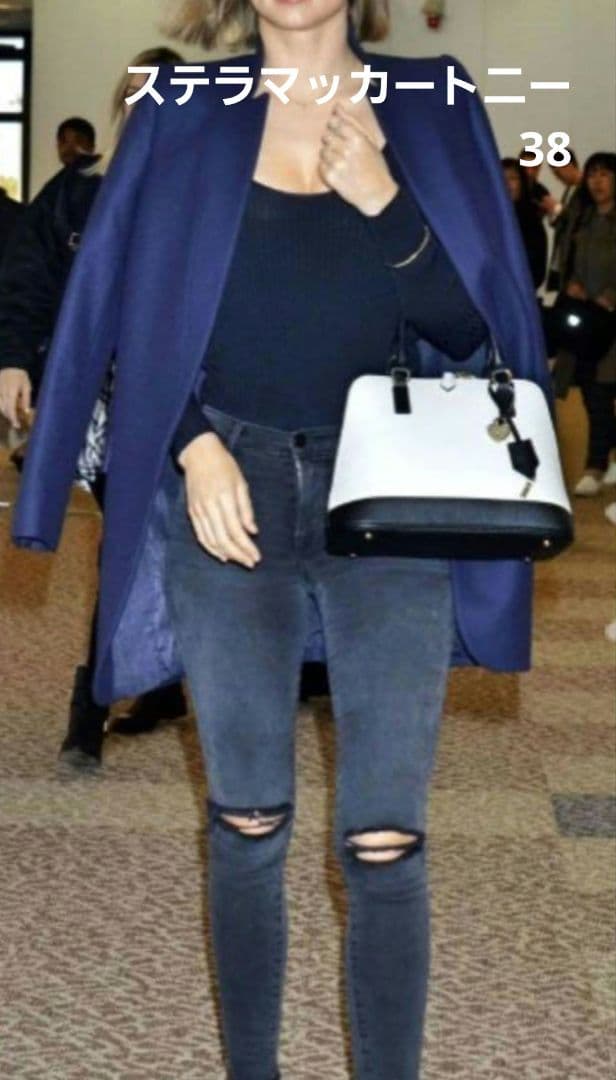 ステラマッカートニー コート　ブライス　 38 ネイビー