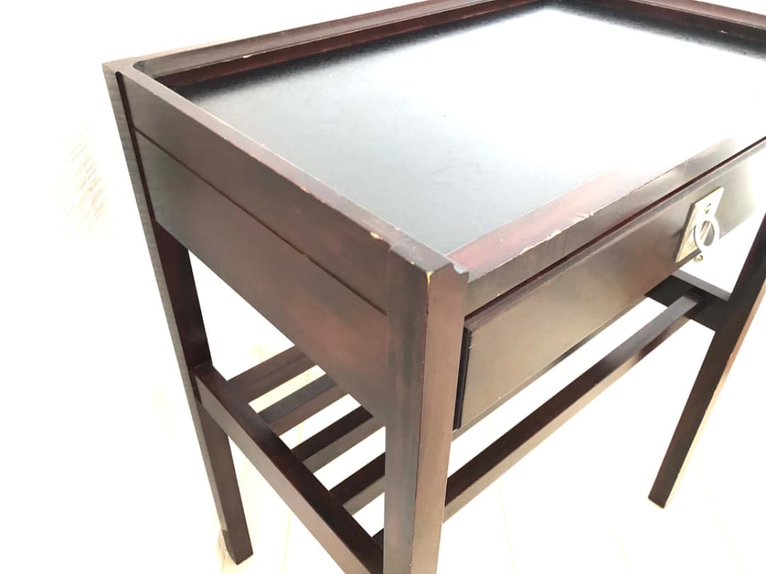 【ヴィンテージ カリモク】引出し付き サイドテーブル コンソール 花台