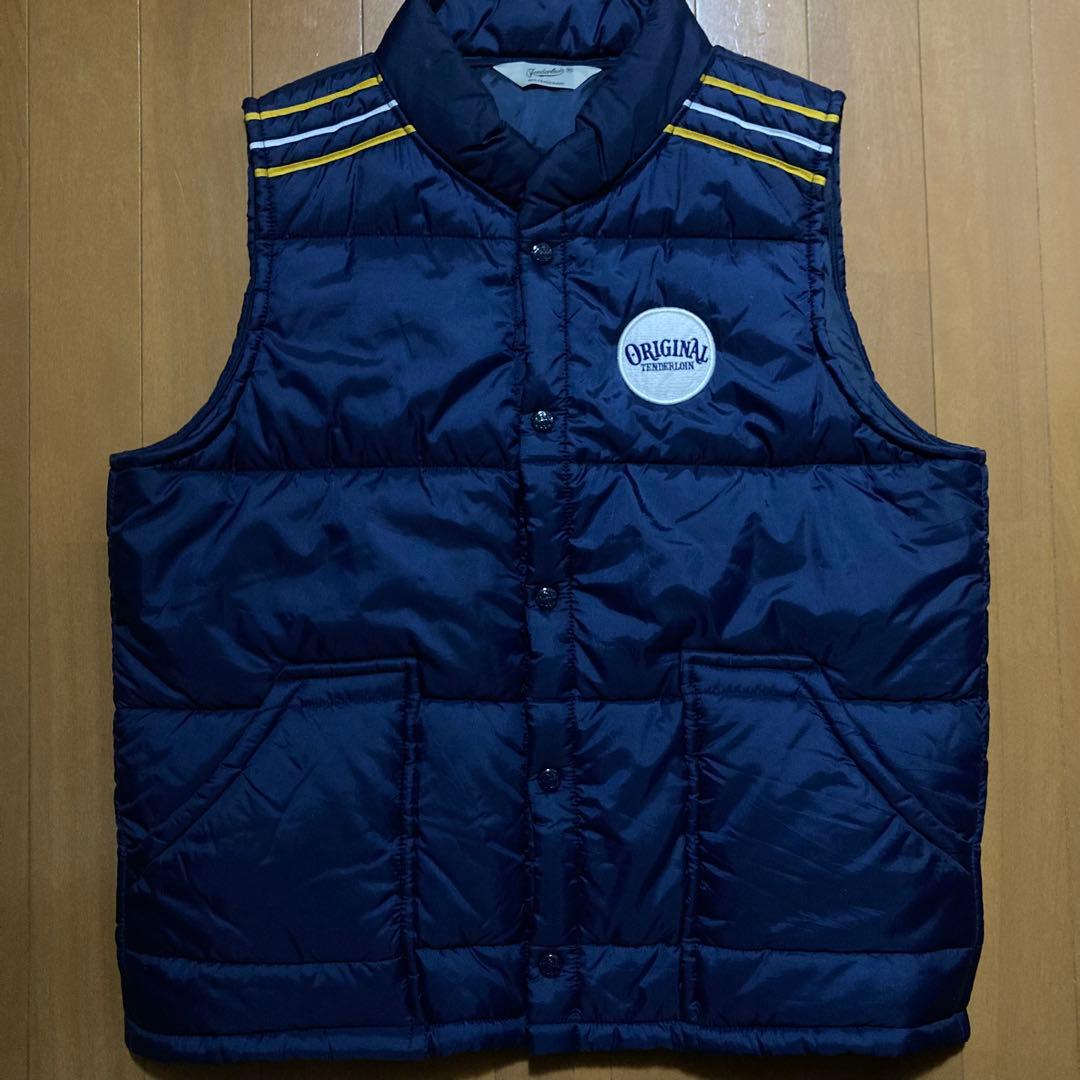 ネイビー　ワッペン　ダウンベスト　テンダーロイン　tenderloin