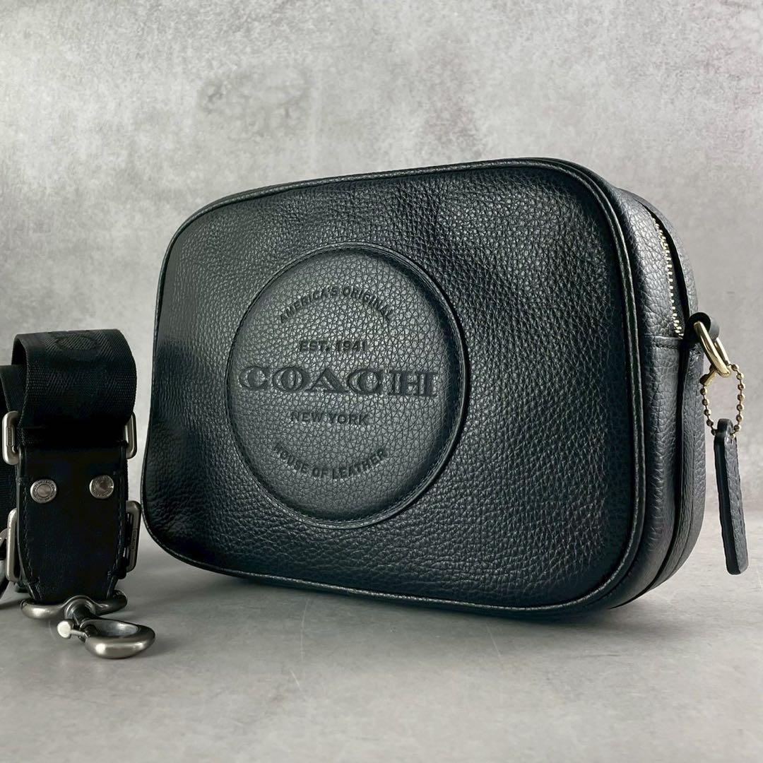 ✨美品✨コーチ　カメラバッグ　2way クロスボディ　デンプシー　レザー　黒