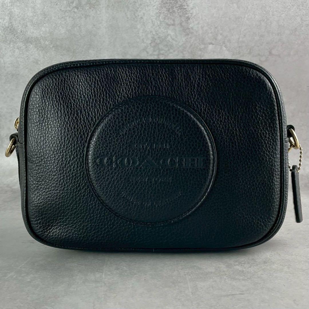 ✨美品✨コーチ　カメラバッグ　2way クロスボディ　デンプシー　レザー　黒