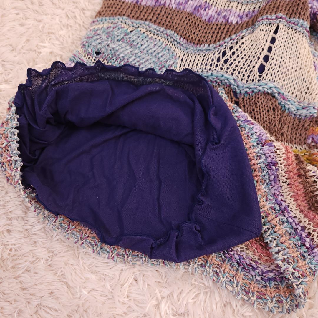 M.&KYOKO タグ付　ニットパンツ　マルチカラー　サイズ2