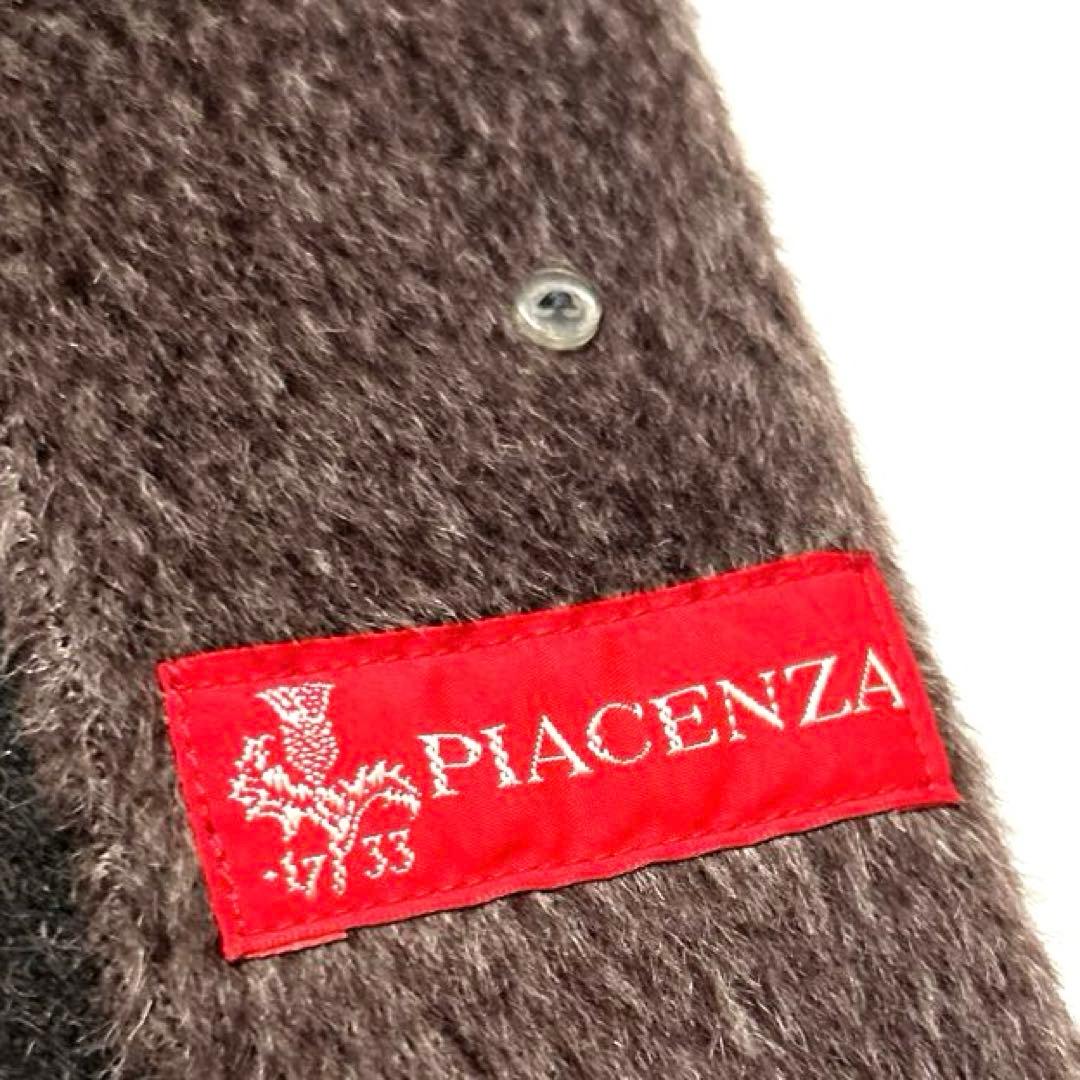 PIACENZA希少ベビーラマウール フォックスファーケープコート ポンチョ